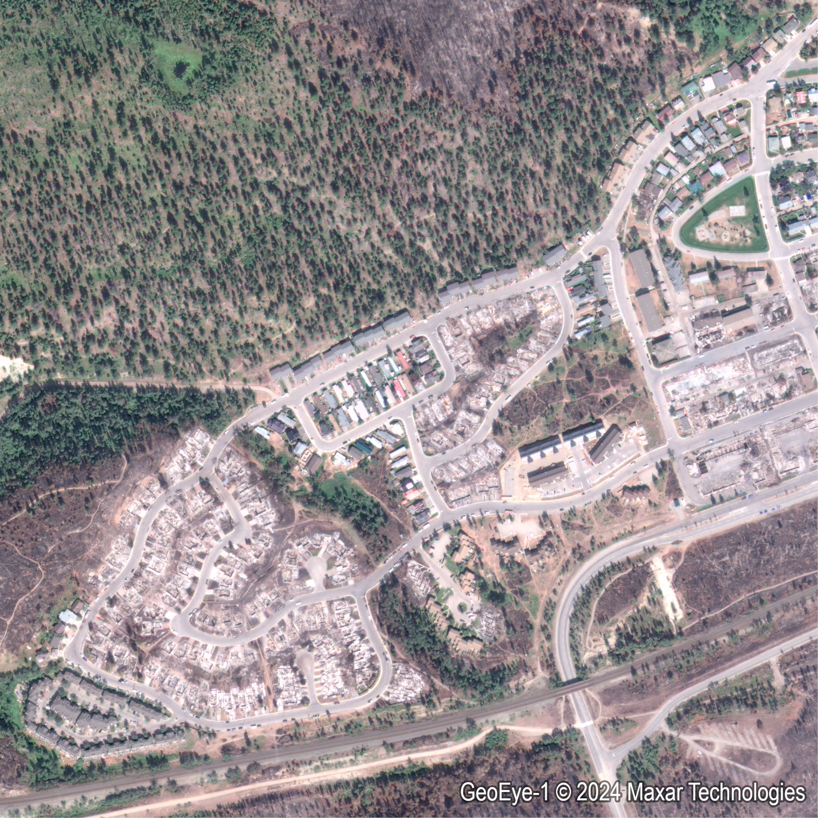 Image satellite optique haute résolution du quartier de Jasper