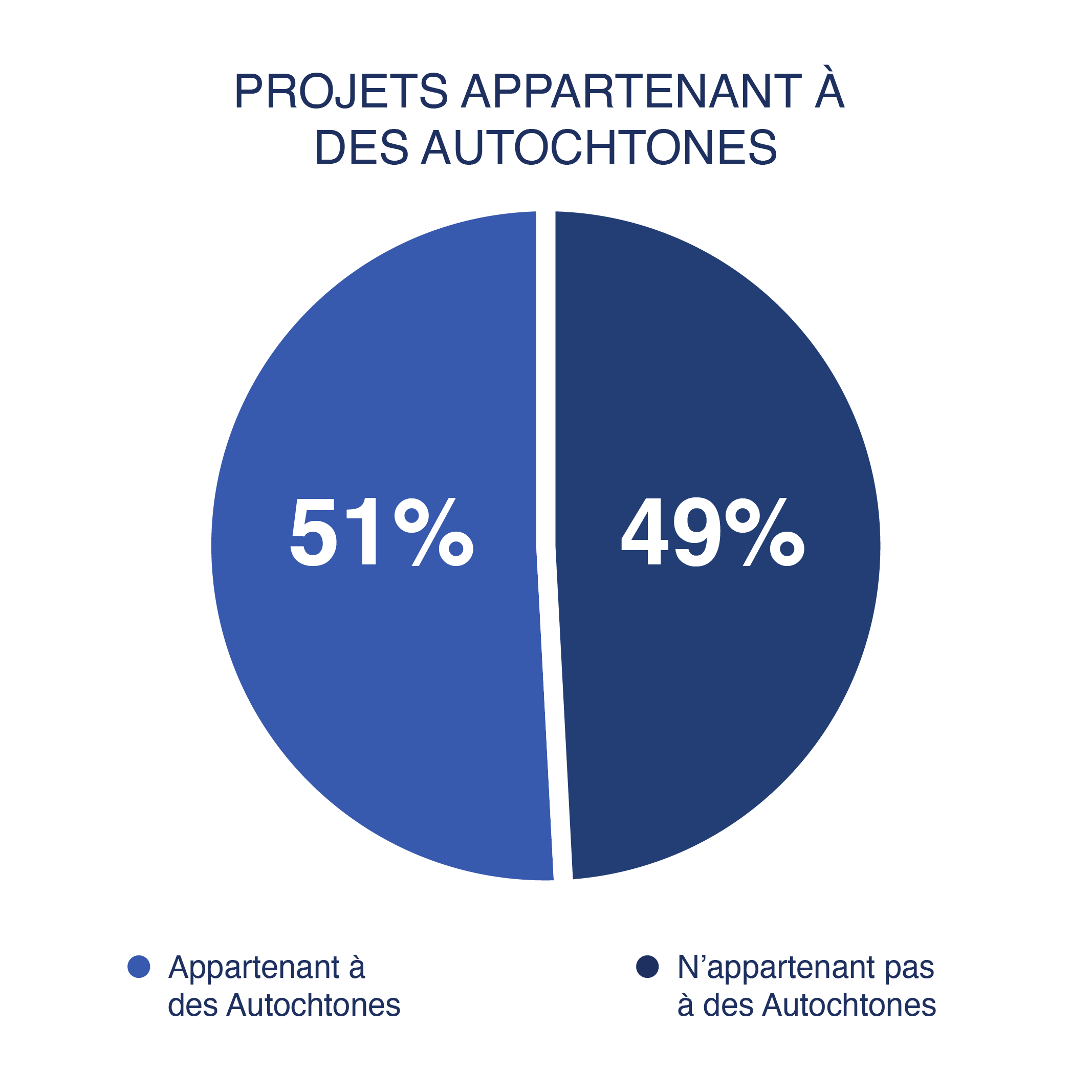Figure : Projets appartenant à des autochtones