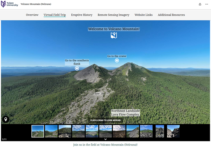 sample volcano page