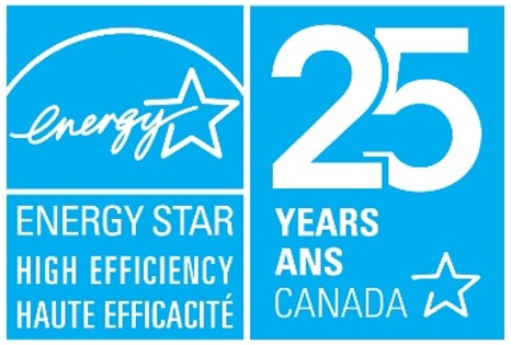 Logo : EnergyStar Haute efficacité Efficiency - 25 ans