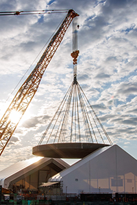 Construction du projet de nouvelle centrale nucléaire de Darlington à Bowmanville (Ontario).