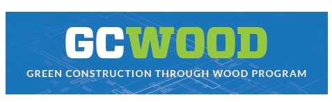 Photo du logo du programme Construction verte par le bois (en anglais seulement)