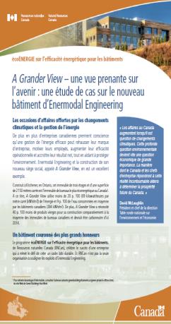 A GRANDER VIEW - UNE VUE PRENANTE SUR L'AVENIR : UNE ÉTUDE DE CAS SUR LE NOUVEAU BÂTIMENT D'ENERMODAL ENGINEERING (2012)