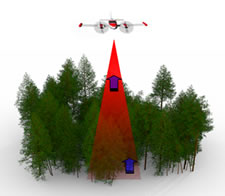Les systèmes LiDAR aériens saisissent des données 3D sur les forêts à partir d’au-dessus du couvert forestier.