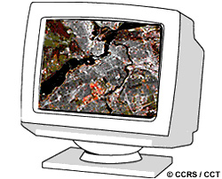 les images de télédétection peuvent être représentées dans un ordinateur