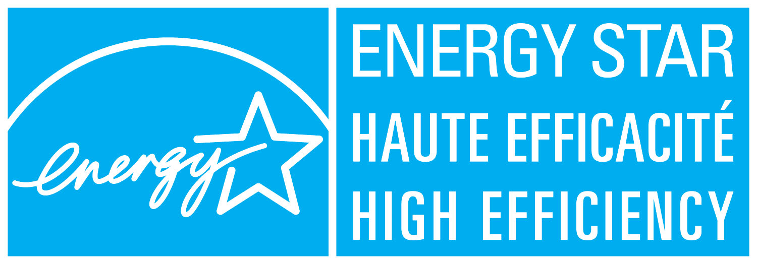 ENERGY STAR high efficiency, haute efficacité