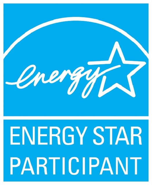 Le symbol ENERGY STAR PARTICIPANT, verticale bleu (cyan)
