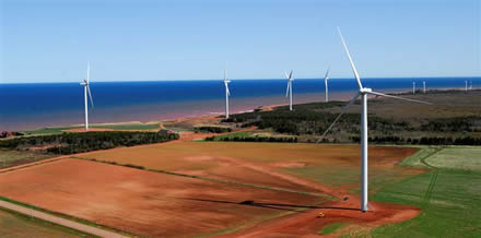 Photo du parc éolien de l’ICEE (Î.-P.-É.) Canada (Conceptuel)