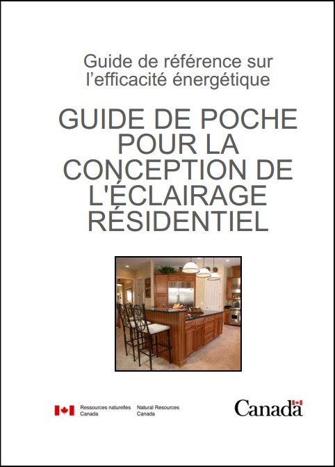 Guide de poche pour la conception de l'éclairage résidentiel