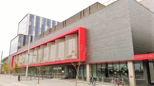 Le site de démonstration – le YMCA dans la rue Cherry, au centre-ville de Toronto