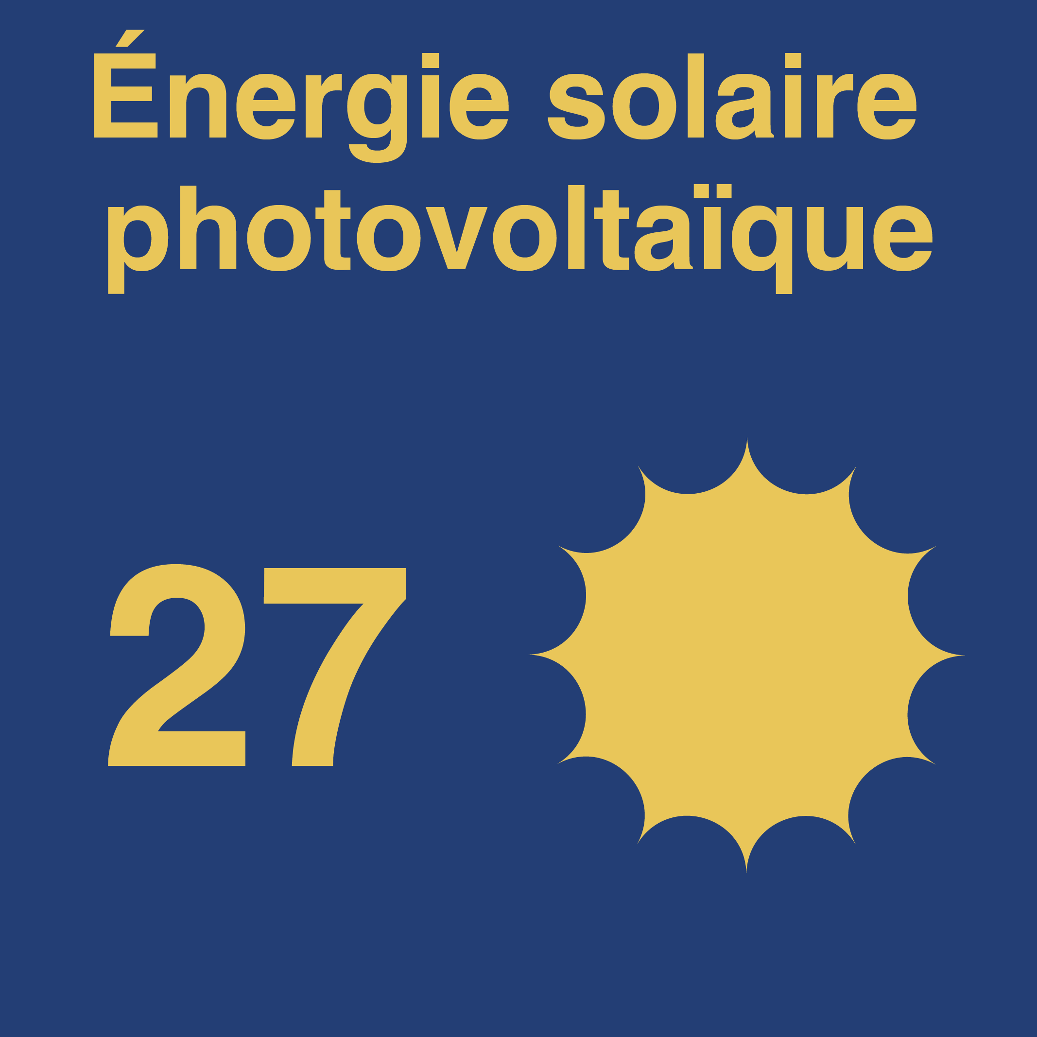 Solaire photovoltaïque - 27 projets