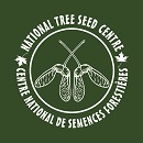 Image montrant des semences forestières entourées de texte : (au-dessus) « National Tree Seed Centre » et (en dessous) « Centre national de semences forestières ». 