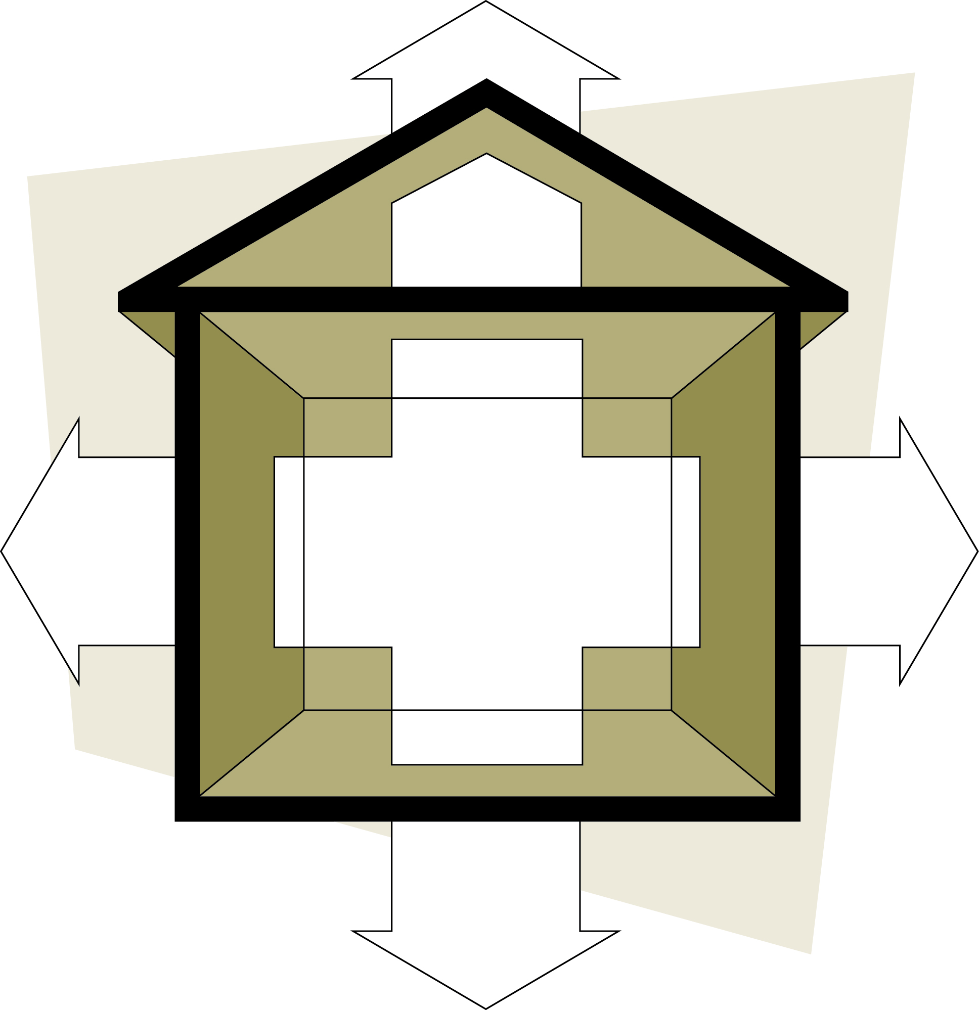Figure 2-1 La chaleur s’échappe de la maison par toutes les directions