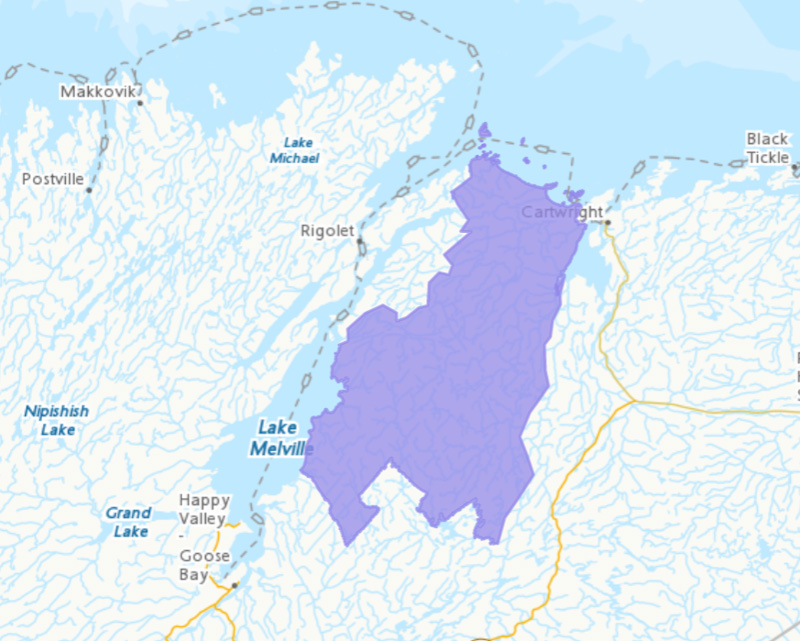 Réserve de parc national Akami-Uapishkᵁ – KakKasuak – Monts Mealy à Terre-Neuve-et-Labrador
