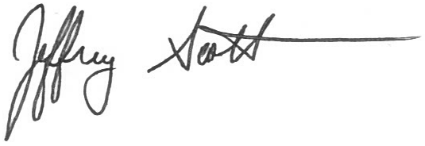 signature de Jeffrey Scott