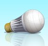 A light-emitting diode light bulb (LED)