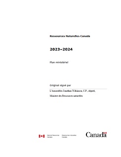 Ressources naturelles Canada - Plan ministériel 2023-2024