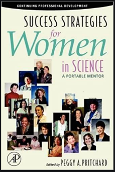 Image sur laquelle on peut voir une photo de la couverture du livre 'Stratégies de réussite pour les femmes en sciences'